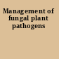 Management of fungal plant pathogens