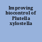 Improving biocontrol of Plutella xylostella