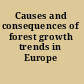 Causes and consequences of forest growth trends in Europe