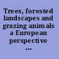 Trees, forested landscapes and grazing animals a European perspective on woodlands and grazed treescapes /