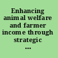 Enhancing animal welfare and farmer income through strategic animal feeding : some case studies /