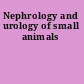 Nephrology and urology of small animals