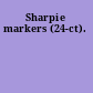 Sharpie markers (24-ct).