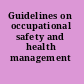 Guidelines on occupational safety and health management systems
