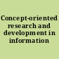 Concept-oriented research and development in information technology