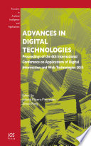 Advances in digital technologies : proceedings of the 6th international conference on applications of digital information and web technologies 2015 /