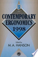 Contemporary ergonomics 1998 proceedings of the annual conference of the Ergonomics Society Royal Agricultural College Cirencester 13 April 1998 /