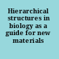 Hierarchical structures in biology as a guide for new materials technology