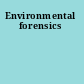 Environmental forensics