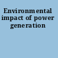 Environmental impact of power generation
