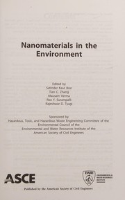 Nanomaterials in the environment /