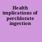 Health implications of perchlorate ingestion