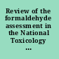Review of the formaldehyde assessment in the National Toxicology Program 12th report on carcinogens /