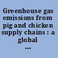 Greenhouse gas emissions from pig and chicken supply chains : a global life cycle assessment.