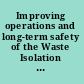 Improving operations and long-term safety of the Waste Isolation Pilot Plant interim report /