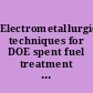 Electrometallurgical techniques for DOE spent fuel treatment status report on Argonne National Laboratory's R&D activity as of Fall 1998 /