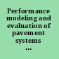Performance modeling and evaluation of pavement systems and materials selected papers from the 2009 GeoHunan International Conference, August 3-6, 2009, Changsha, Hunan, China /