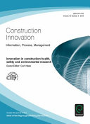 Innovation in construction health, safety and environmental research /