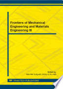 Frontiers of green building, materials and civil engineering III /