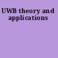 UWB theory and applications