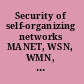 Security of self-organizing networks MANET, WSN, WMN, VANET /