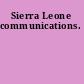 Sierra Leone communications.