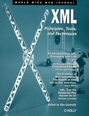 XML : principles, tools, and techniques /