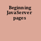 Beginning JavaServer pages