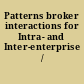 Patterns broker interactions for Intra- and Inter-enterprise /