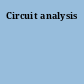 Circuit analysis