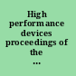 High performance devices proceedings of the 2004 IEEE Lester Eastman Conference on High Performance Devices, Rensselaer Polytechnic Institute, 4-6 August 2004 /