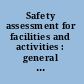 Safety assessment for facilities and activities : general safety requirements.