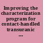 Improving the characterization program for contact-handled transuranic waste bound for the waste isolation pilot plant