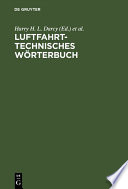 Luftfahrttechnisches Wörterbuch : Deutsch-Englisch /