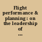 Flight performance & planning : on the leadership of Yves plays.