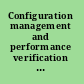 Configuration management and performance verification of explosives-detection systems