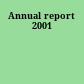 Annual report 2001