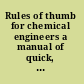 Rules of thumb for chemical engineers a manual of quick, accurate solutions to everyday process engineering problems /