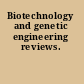 Biotechnology and genetic engineering reviews.