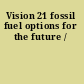 Vision 21 fossil fuel options for the future /