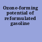 Ozone-forming potential of reformulated gasoline