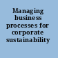 Managing business processes for corporate sustainability