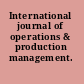 International journal of operations & production management.