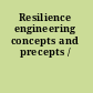 Resilience engineering concepts and precepts /