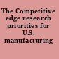 The Competitive edge research priorities for U.S. manufacturing /