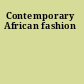 Contemporary African fashion