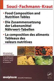 Food composition and nutrition tables /