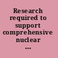 Research required to support comprehensive nuclear test ban treaty monitoring