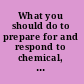 What you should do to prepare for and respond to chemical, radiological, nuclear, and biological terrorist attacks