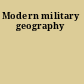 Modern military geography